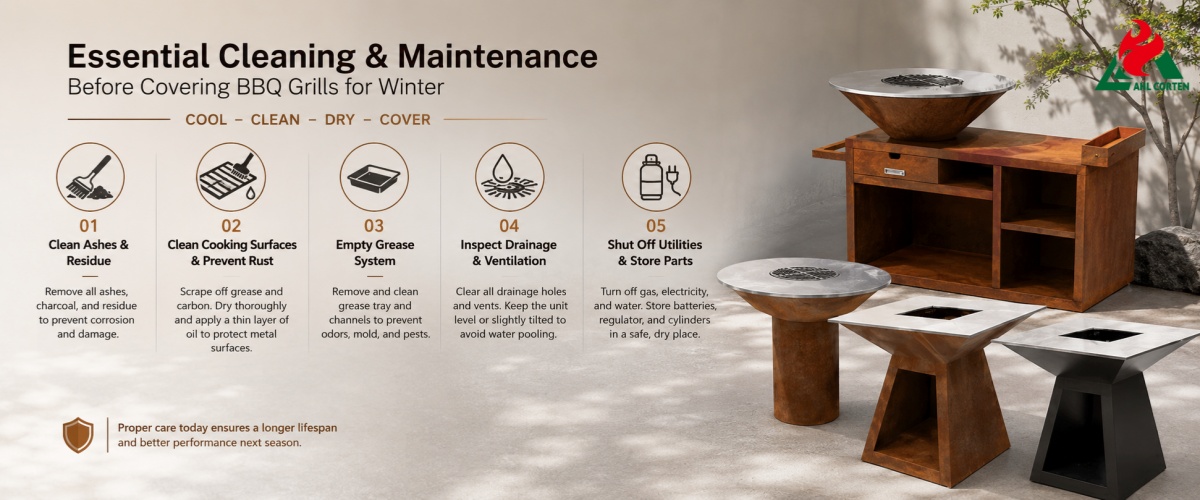 Essential Cleaning and Maintenance Steps Before Covering BBQ Grills for Winter